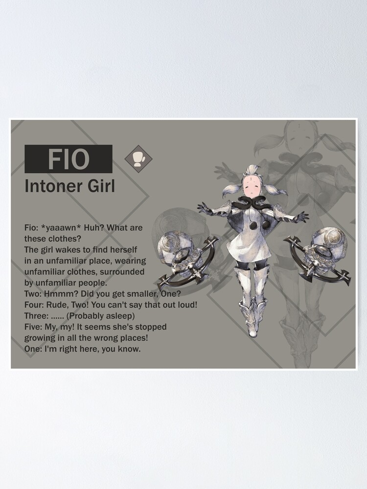 Fio - Simulacrum Girl (Nier Reincarnation) Poster by VelvetZone