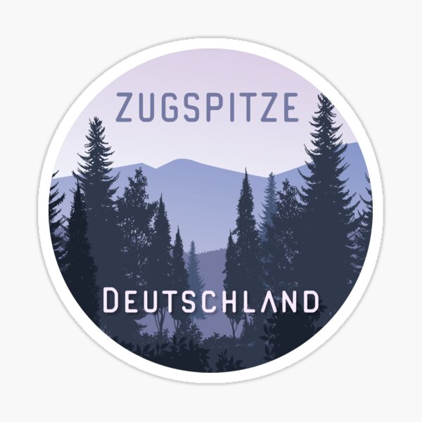Zugspitze Deutschland Berglandschaft Sticker