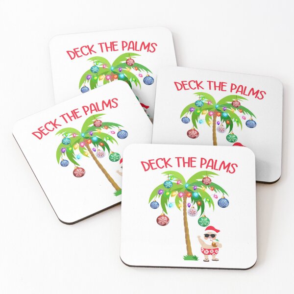 Item preview, Deck The Palms Christmas Beach designed and sold by TravelHappiness.