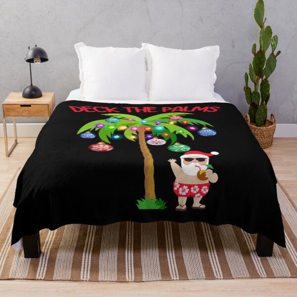 Item preview, Deck The Palms Christmas Beach designed and sold by TravelHappiness.