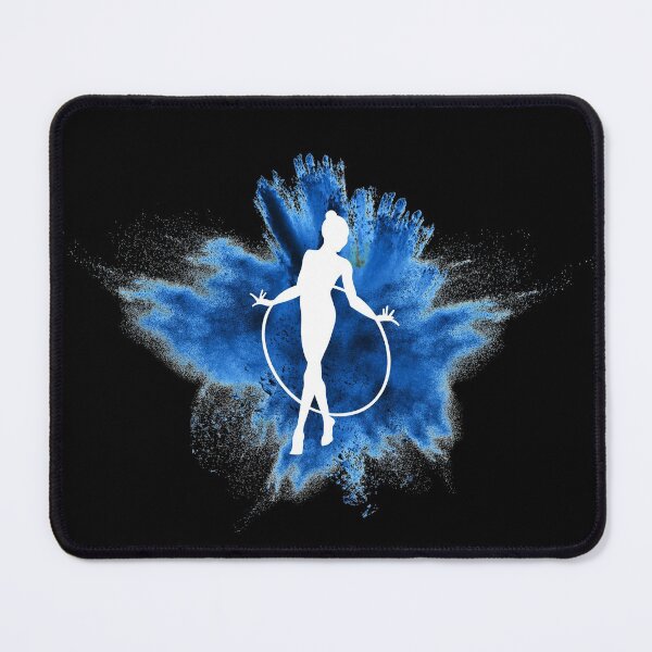 Item preview, Gymnast silhouette blue explosion designed and sold by FurioInc.