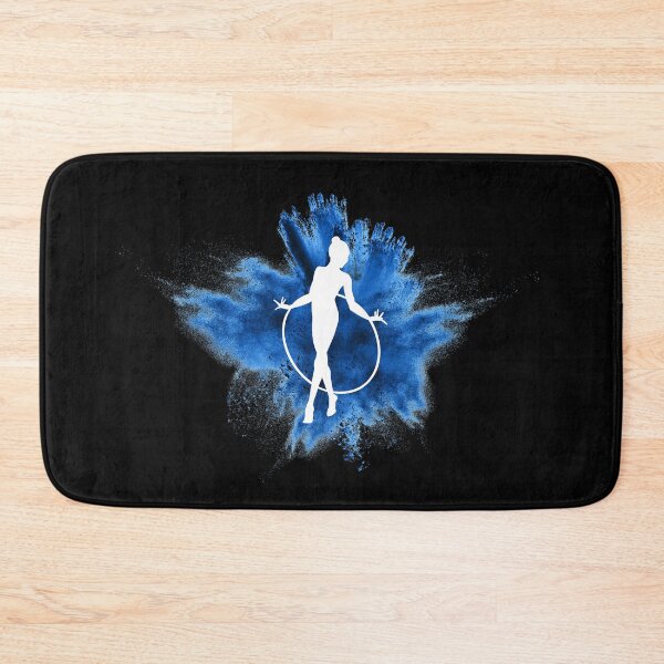 Item preview, Gymnast silhouette blue explosion designed and sold by FurioInc.
