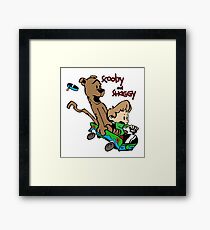Scooby and Hobbes Framed Print