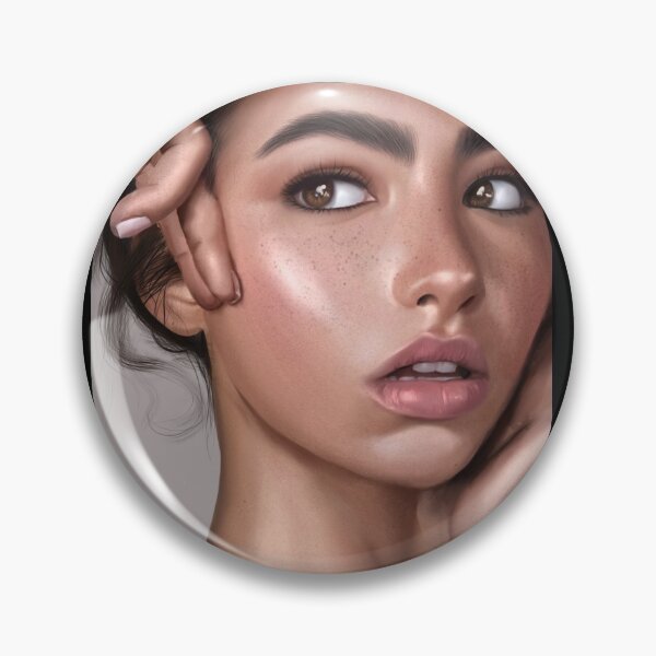 Item preview, Woman olive skin digital art print  designed and sold by Angelithia.