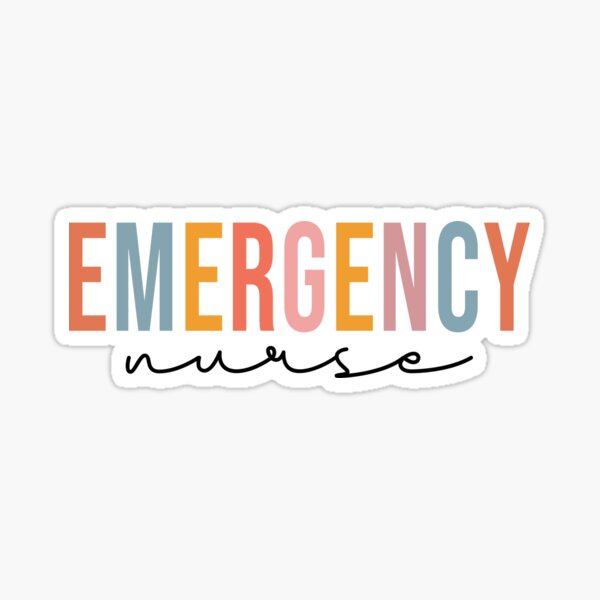 Emergency Nurse Sticker