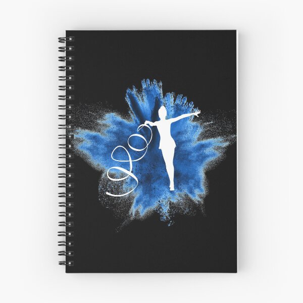 Item preview, Gymnast silhouette blue explosion designed and sold by FurioInc.
