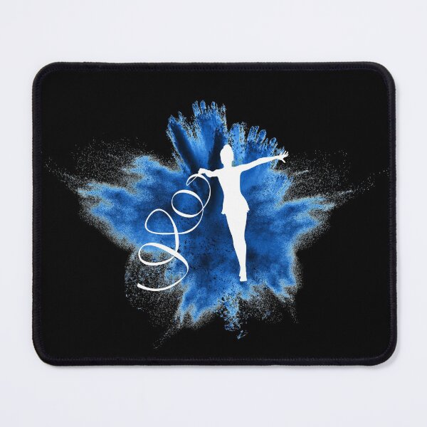 Item preview, Gymnast silhouette blue explosion designed and sold by FurioInc.