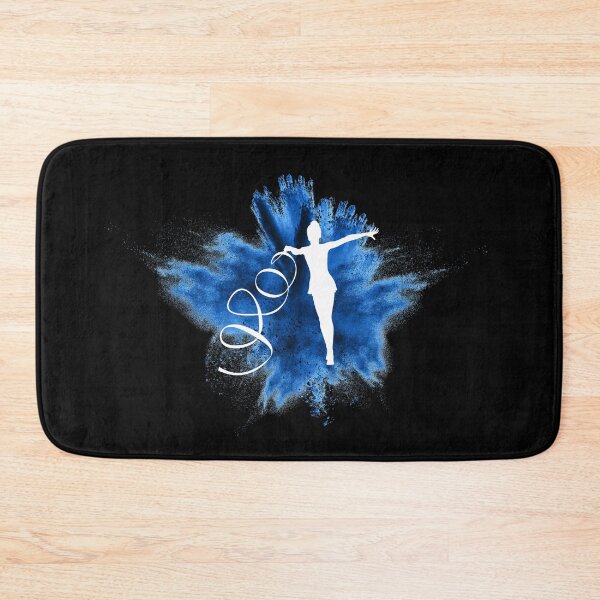 Item preview, Gymnast silhouette blue explosion designed and sold by FurioInc.