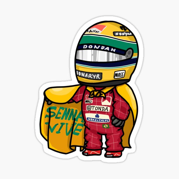 Senna Mini Pegatina