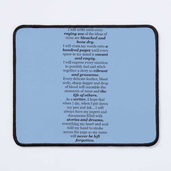 Item preview, A Writer’s Vow designed and sold by StoryPlayer.