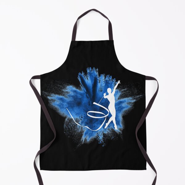 Item preview, Gymnast silhouette blue explosion designed and sold by FurioInc.