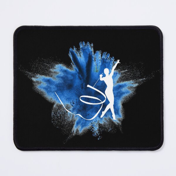Item preview, Gymnast silhouette blue explosion designed and sold by FurioInc.
