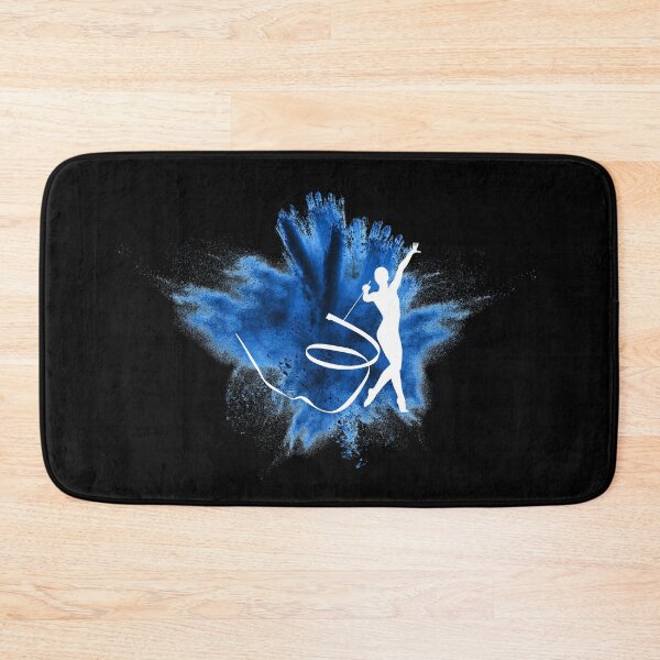 Item preview, Gymnast silhouette blue explosion designed and sold by FurioInc.