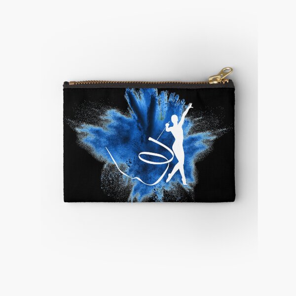 Item preview, Gymnast silhouette blue explosion designed and sold by FurioInc.