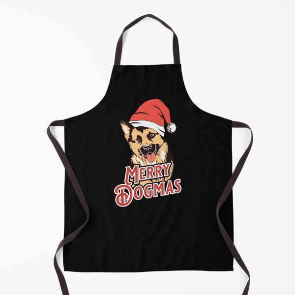 Item preview, Cute Merry Dogmas German Shepherd - Christmas Dog in Santa Hat designed and sold by PinkDonutTees.