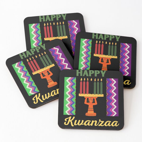 Item preview, Happy Kwanzaa Candles Pattern African American designed and sold by Echo Dusk.