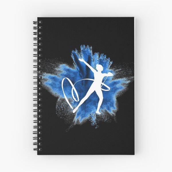Item preview, Gymnast silhouette blue explosion designed and sold by FurioInc.