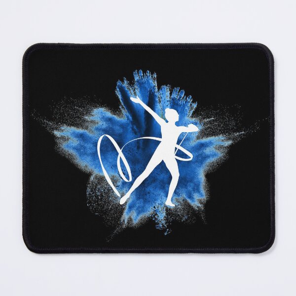 Item preview, Gymnast silhouette blue explosion designed and sold by FurioInc.