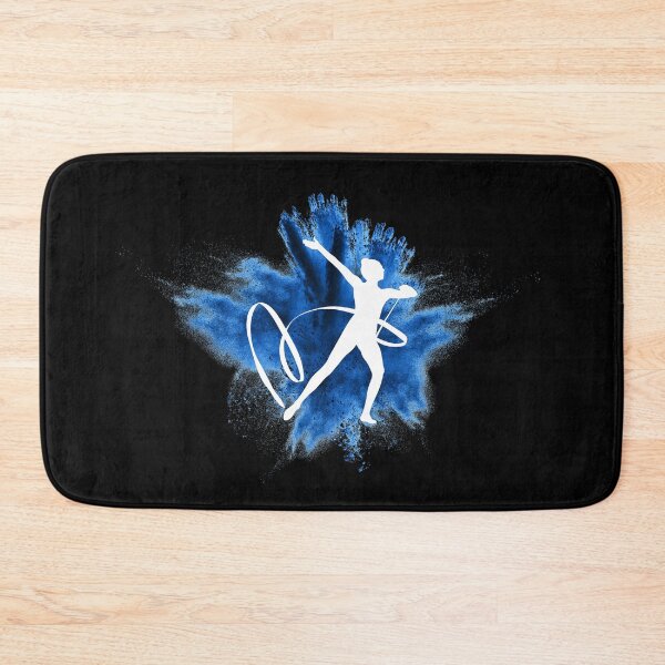 Item preview, Gymnast silhouette blue explosion designed and sold by FurioInc.