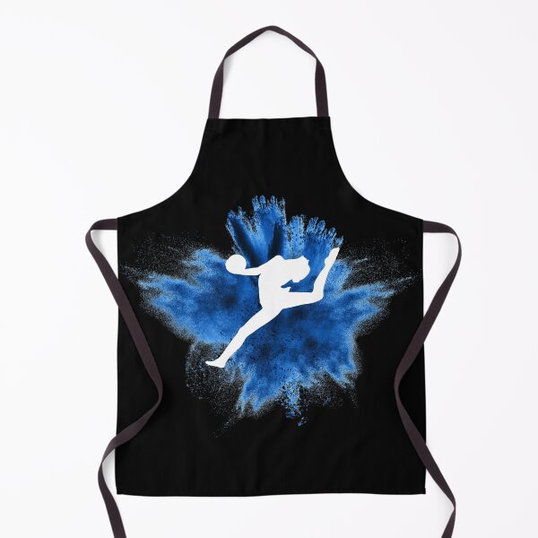 Item preview, Gymnast silhouette blue explosion designed and sold by FurioInc.