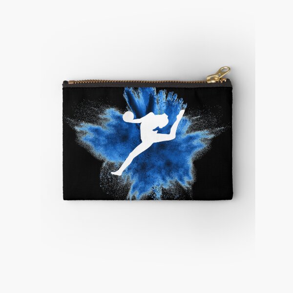 Item preview, Gymnast silhouette blue explosion designed and sold by FurioInc.