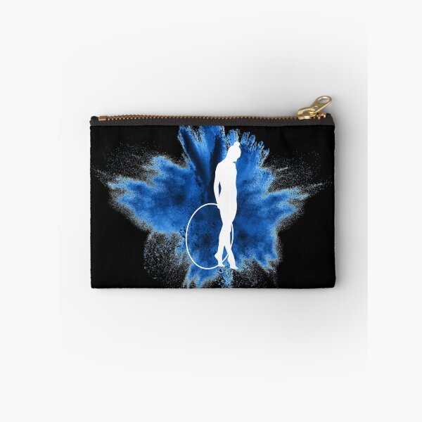 Item preview, Gymnast silhouette blue explosion designed and sold by FurioInc.