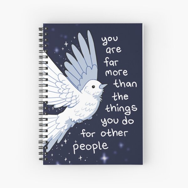 Item preview, "You Are Far More Than The Things You Do For Other People" Sparkle Bird designed and sold by thelatestkate.