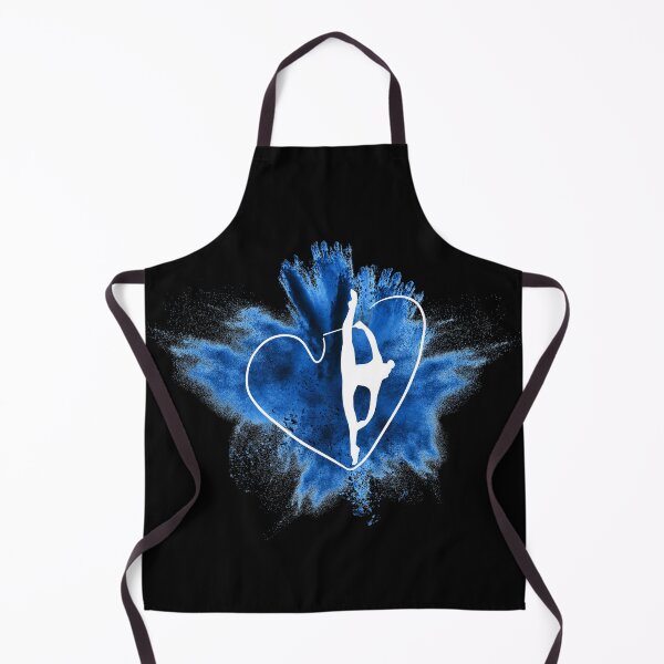 Item preview, Gymnast silhouette blue explosion designed and sold by FurioInc.