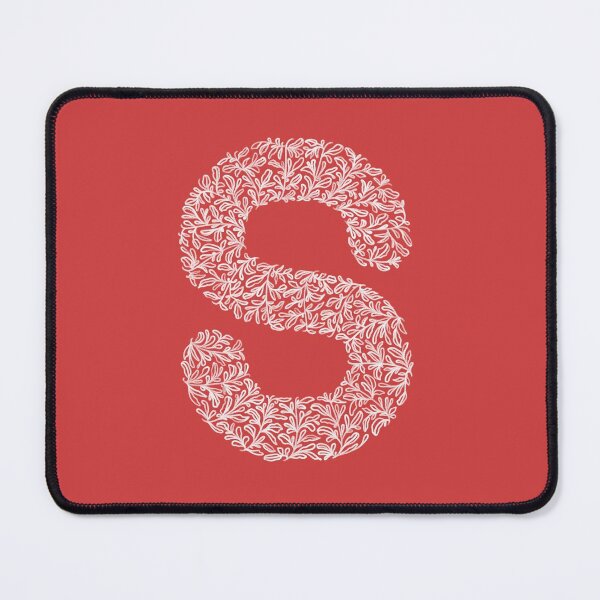 Item preview, S letter, pencil drawing, leafy monogram designed and sold by crafticdesign.