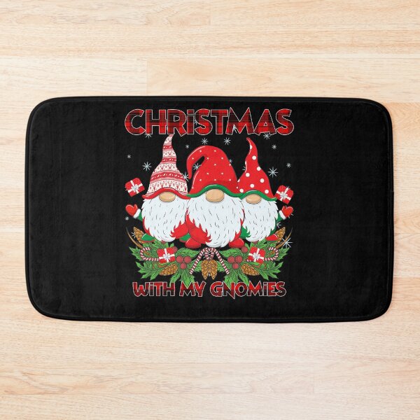 Item preview, Funny Gnome Family Xmas Santa Christmas Buffalo Red Plaid T-Shirt designed and sold by HarrisDecker.