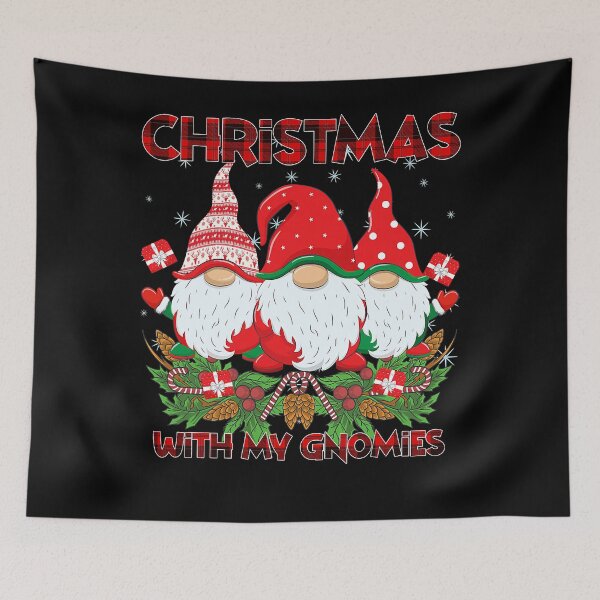 Item preview, Funny Gnome Family Xmas Santa Christmas Buffalo Red Plaid T-Shirt designed and sold by HarrisDecker.