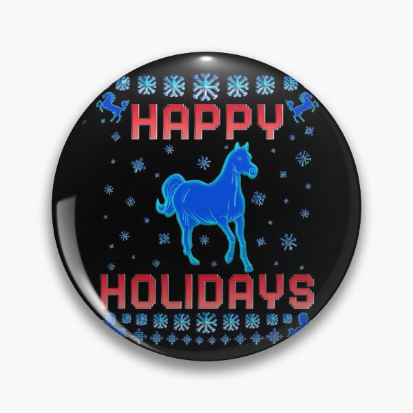 Item preview, Happy Holidays, Christmas Horse Pattern designed and sold by ACC .