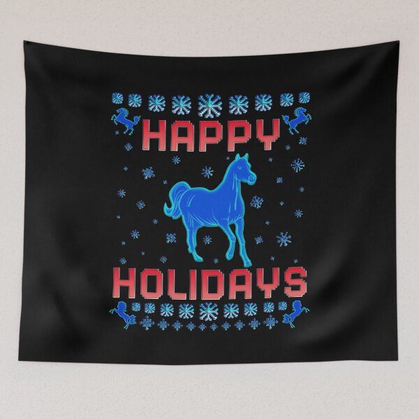 Item preview, Happy Holidays, Christmas Horse Pattern designed and sold by ACC .