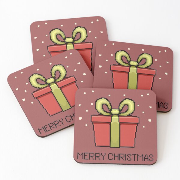 Item preview, Merry Christmas Gift Box 8-Bit - Cute Christmas Pixel Art designed and sold by ViewerEqualsPhoton.