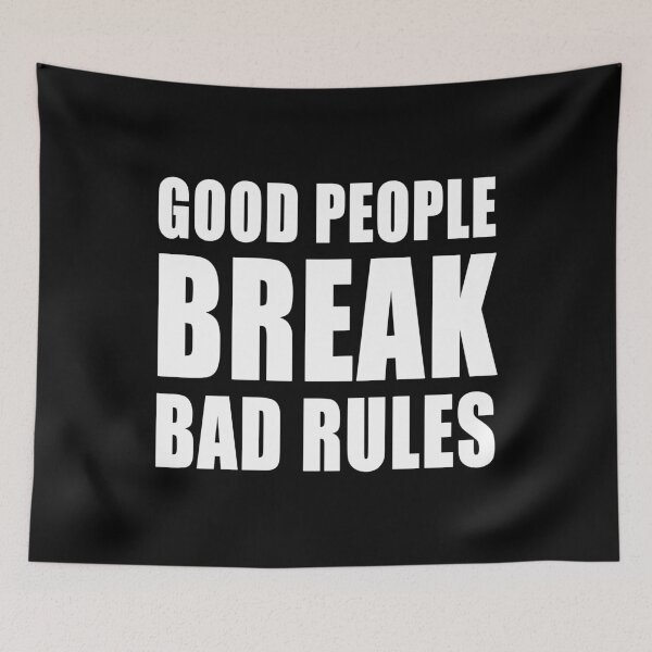 Item preview, Good People Break Bad Rules Covid Freedom Anti Segregation Patriotic Vaccine Mandate designed and sold by Jason Gilbert.
