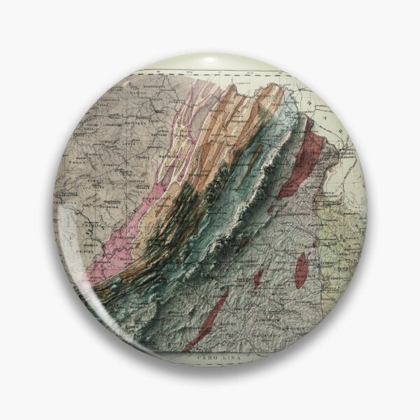 Item preview, 1874 Virginia Geological Map 3D digitally-rendered designed and sold by ThinkAboutMaps.