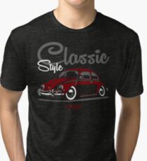 Classic Style. Beetle (red) Tri-blend T-Shirt