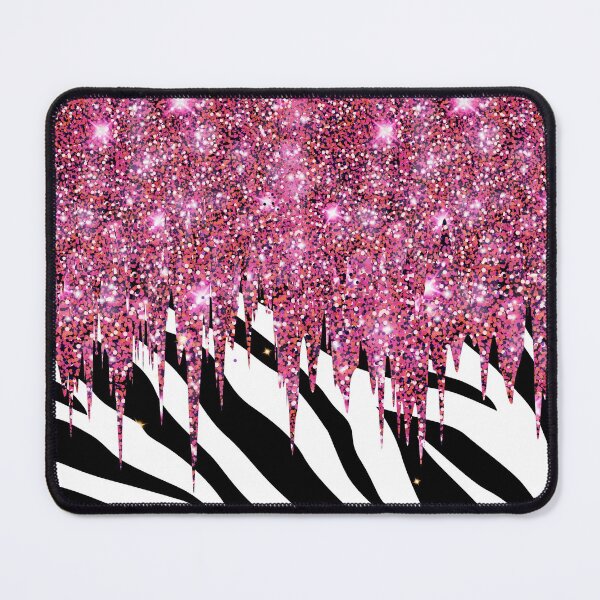 Item preview, Pink Glitter and Zebra Print Pattern designed and sold by CraftyBee.