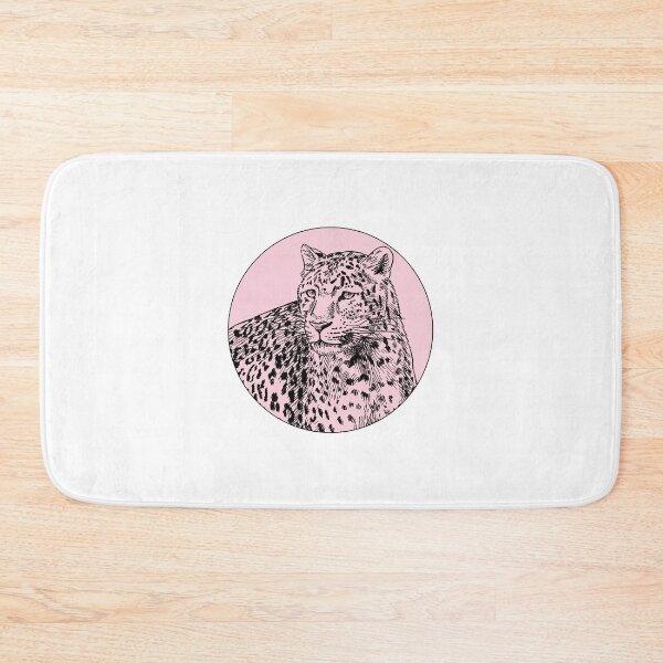 Item preview, Haute Leopard Pink Leopard Engraved illustration designed and sold by HauteLeopard.