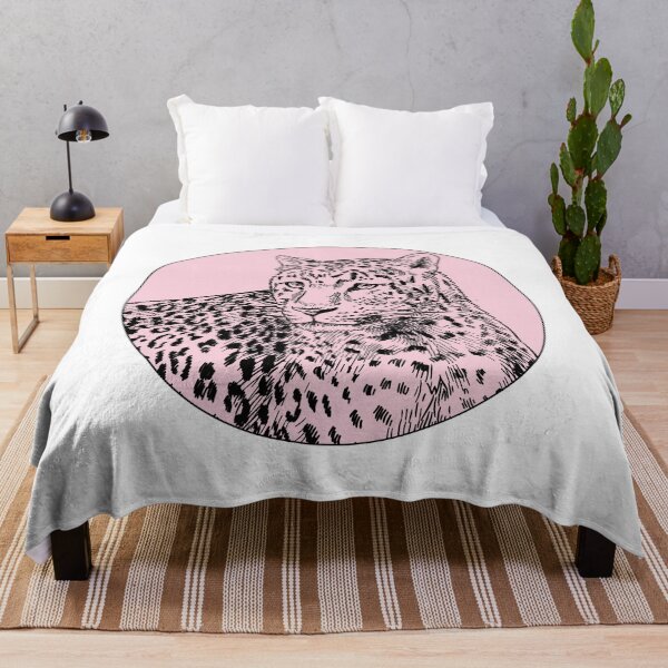 Item preview, Haute Leopard Pink Leopard Engraved illustration designed and sold by HauteLeopard.