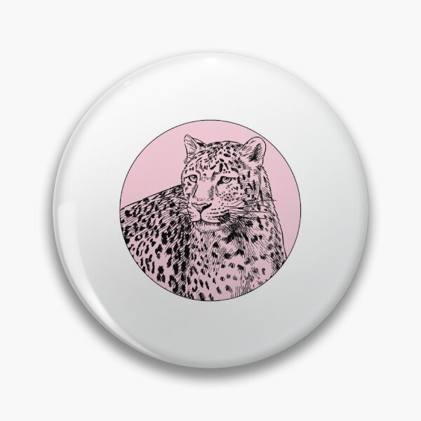 Item preview, Haute Leopard Pink Leopard Engraved illustration designed and sold by HauteLeopard.