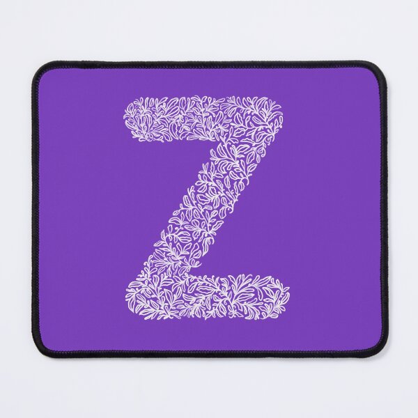 Item preview, Z letter, pencil drawing, leafy monogram designed and sold by crafticdesign.