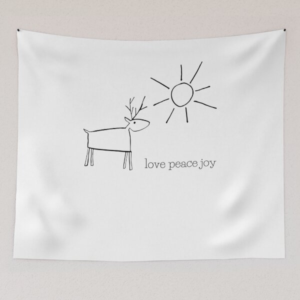 Item preview, Deer love peace joy designed and sold by The Long's Way Home.