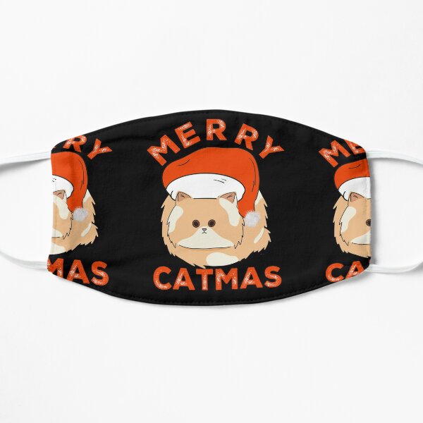 Cat Lover Christmas Merry Catmas Flat Mask