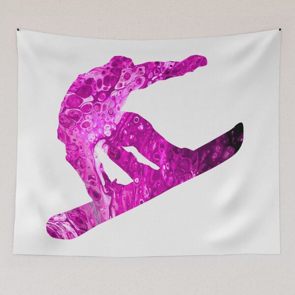 Item preview, Pink Snowboarder designed and sold by PaintedbyCarol.