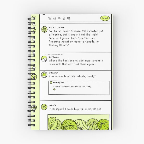 Item preview, The Twitter Knitters (Knitter's Oracle) designed and sold by wildhunt.