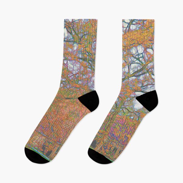 Item preview, Dutch farm under Autumn trees designed and sold by Ingrid Hütten.