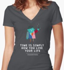 Live Your Life with Craig Sager Women's Fitted V-Neck T-Shirt