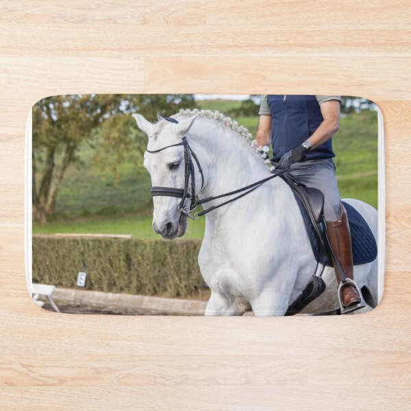 Item preview, Wonderful white Lusitano horse, riding outdoors, majestic animals. designed and sold by AylaHarbich.