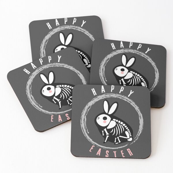 Item preview, Emo Easter Bunny, Goth Rabbit Skeleton Design designed and sold by Constant Readers.